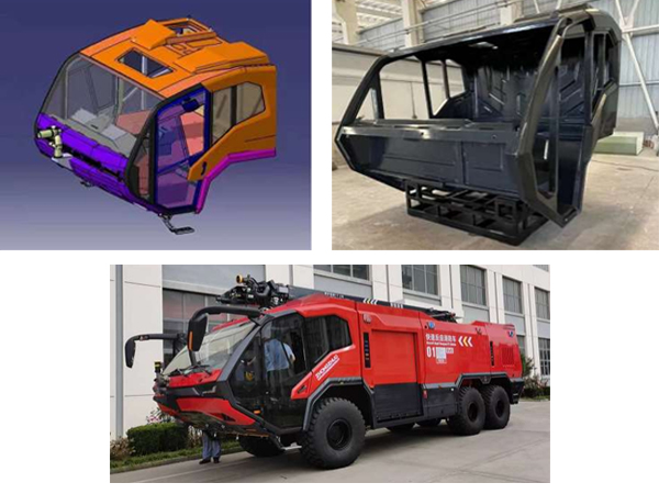 全碳纤维消防车驾驶舱